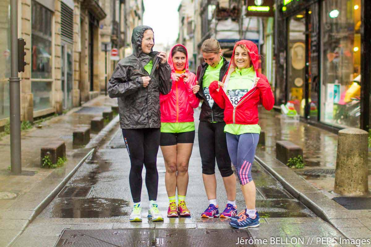 Les bénévoles du marathon de Bordeaux